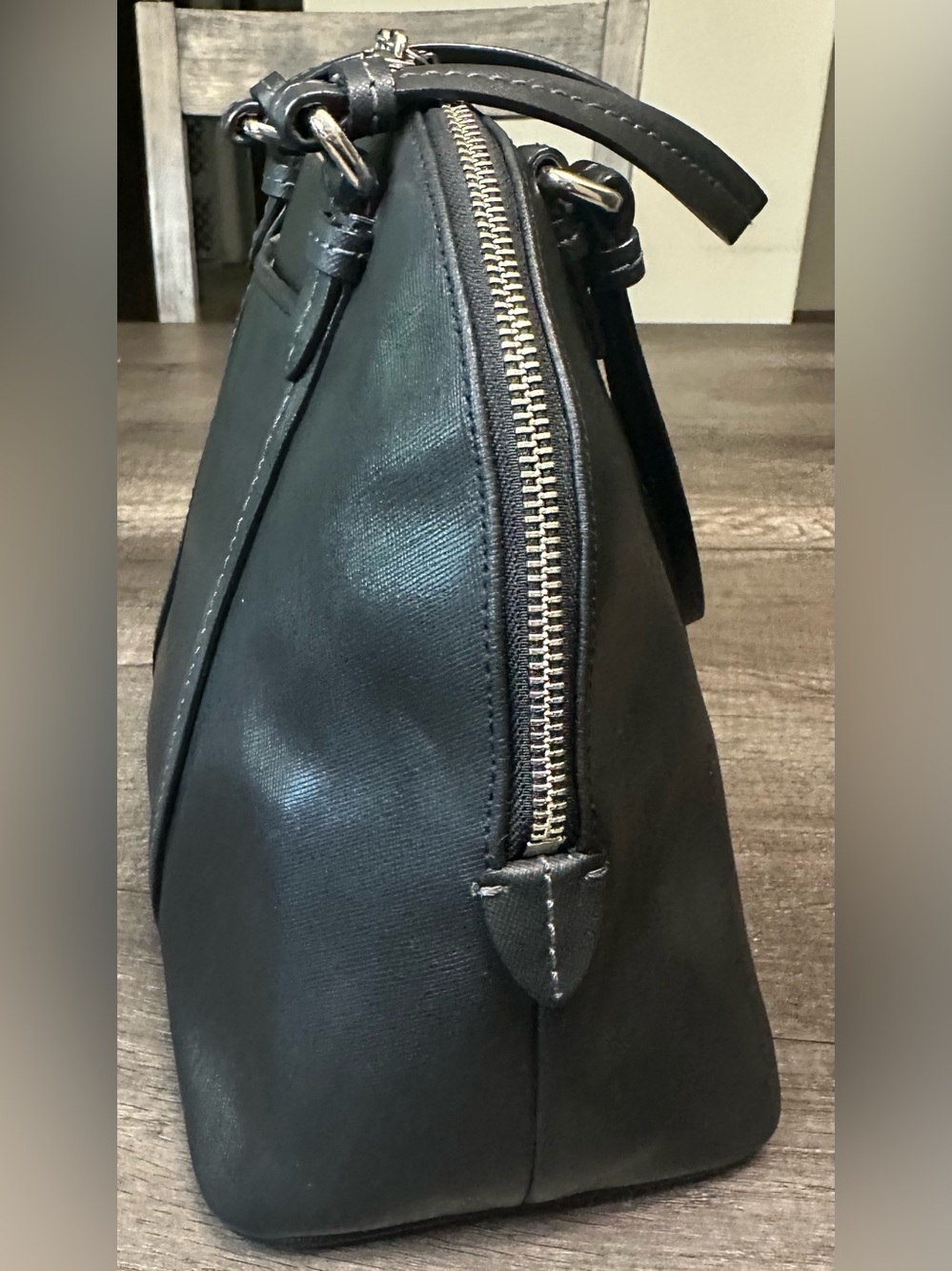Coach Peyton Leather Cora Domed Satchel - Picture 4 of 10